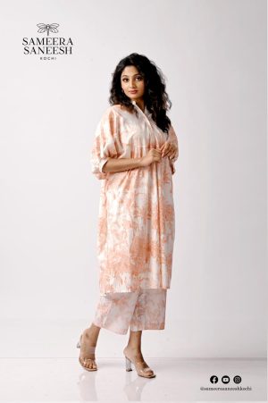 Soft cotton printed kurta with bottom