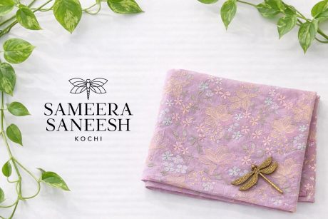 FLORAL BLOOMS CHANDHERI UNSTICHED MATERIAL